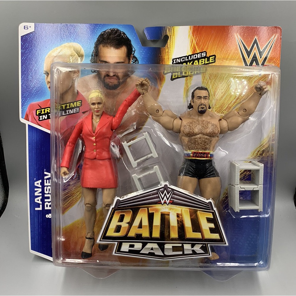 2014 WWE WWF Mattel Miro Rusev Lana‎ Battle Pack Wrestling Figures CJ Perry